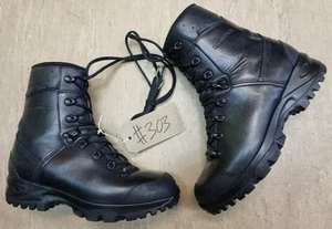LOWA German Army SF Issue Black Leather GoreTex Vibram Boots Size 7.5 UK - Picture 1 of 5