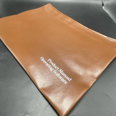 Vtg NUMO Caramel Brown Vinyl Portfolio Document Holder Pouch Zipper USA 16x11.5 - Image 1 of 4