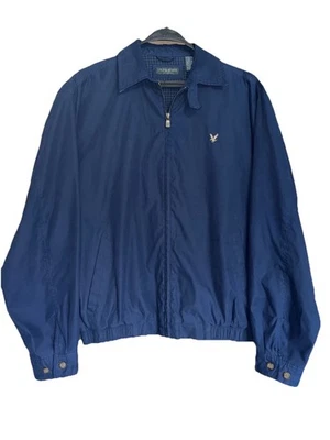 Lyle & Scott Scotland Jacket Navy Blue Lined Windbreaker Men’s Size Large - Image 1 of 4