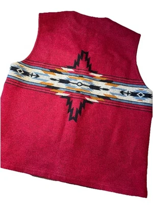 New! PENDLETON Chief Star  SouthWESTERN AZTEC WOOL VEST L - Image 1 of 4