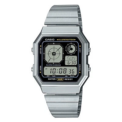 Casio Vintage Argento Orologio Uomo trendy cod. A130WE-1AEF - Immagine 1 di 2