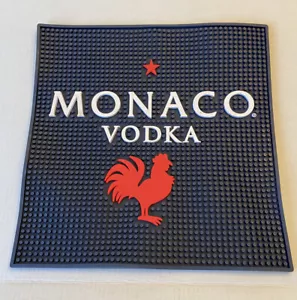 Monaco Vodka Bar Counter Drink Spill Mat 16”x16” NEW Bar Mat! - Picture 1 of 5