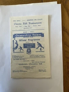 OSWESTRY TOWN v OLDHAM ATHLETIC Cheshire League. 1972/3 - Picture 1 of 1