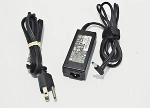 Original OEM HP 45W Blue Tip Laptop AC Adapter Charger HSTNN-CA40 HSTNN-LA40 - Picture 1 of 4