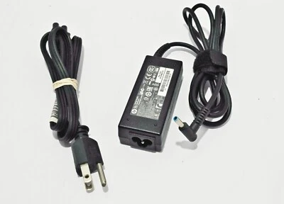 Original OEM HP 45W Blue Tip Laptop AC Adapter Charger HSTNN-CA40 HSTNN-LA40 - Image 1 of 4