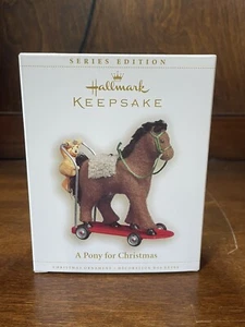 HALLMARK ORNAMENT 2006 A PONY FOR CHRISTMAS # 9 IN SERIES - Picture 1 of 8