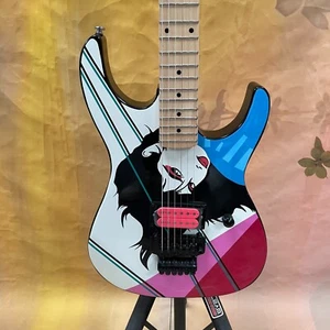 BC Head Electric Guitar Beauty Face Body Pink H bLACK TREMOLO Free Ship - Picture 1 of 9