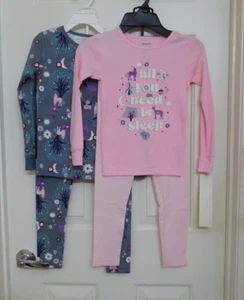 NWT 4pc Carter's Deer Unicorn Forest  L/S Top Pants Pajamas sz 5 - Picture 1 of 1