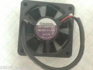 Original SUNON KD1206PHB2  60*60*15mm 12V 1.9W 2Wire Silence axial  Cooling fan - Picture 1 of 3