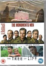 Seal Ed 3 Films Grand Budapest Hotel Monuments Men Tree of Life UK Region 2