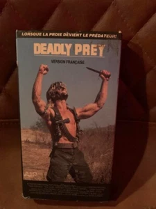VHS Deadly prey Action Cult French Version Ultra Rare - Picture 1 of 7