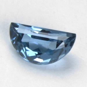 1.65Cts Ravishing Natural London Blue Topaz Semi Round Cut Brazil Loose Gemstone - Picture 1 of 6
