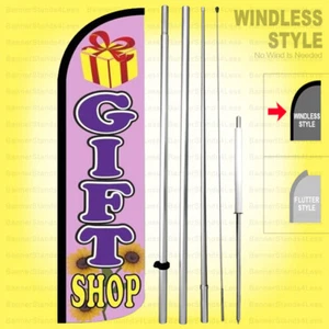 TIENDA DE REGALOS - Kit de bandera Swooper sin viento 15' pluma bandera signo Starburst pz129-h - Imagen 1 de 1