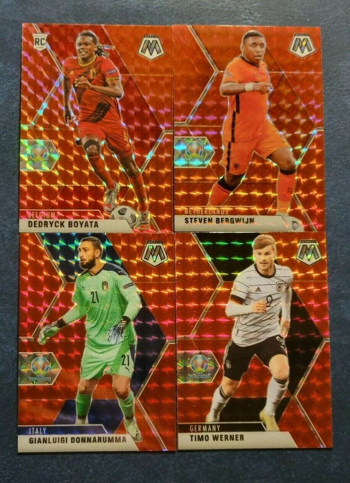 2020-21 Mosaic UEFA Euro 2020 Soccer RED PRIZMS with Rookies You Pick - Image 1 of 1