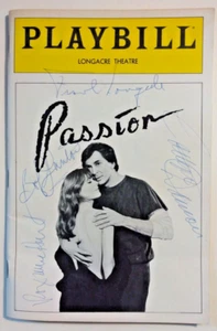 "PASSION" 1983 Playbill Signed by Cathryn Damon, Frank Langella, Bob Gunton etc. - Picture 1 of 4