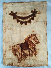 Vintage TAPA bark cloth art -  South Pacific Tonga native tribal primitive