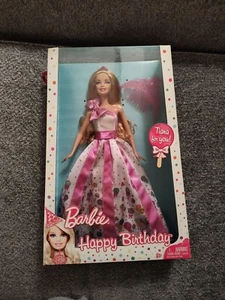 Barbie Happy Birthday Doll with Tiara for You 2010 Mattel T7364 - Picture 1 of 9