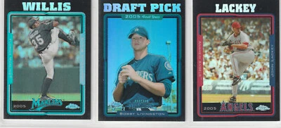 Topps 2005 cromo negro refractor/225 Upick Dontrelle Lackey Shields Lee Foto 1 de 4