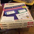 Lot of 3 Avery Laser Labels Business Cards Audio Tape And Diskette Labaels New