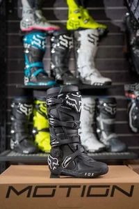 FOX RACING MOTION MOTOCROSS BOOTS, BLACK, 29682-001 - Picture 1 of 2