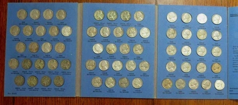 COMPLETE SET 1938-59 Jefferson Nickels Collection SILVER War 1950-D Bulk & SAVE Cover