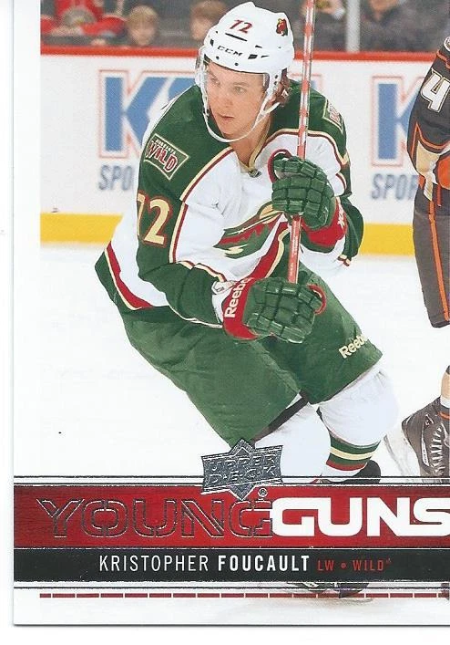 Upper deck Young Guns 2012-13 KRISTOPHER FOUCAULT #226 Rookie  Minnesota Wild - Image 1 of 1