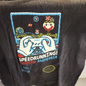 Games Done Quick Speedrunning! AGDQ 2018 Official Tultex T-Shirt Size L Large - Picture 1 of 5