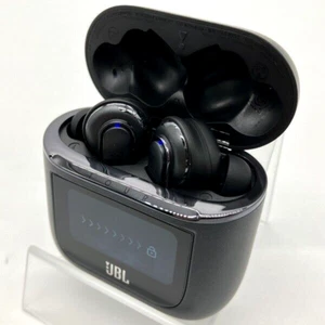 JBL TOUR PRO 2 Black Wireless Earphones Noise Canceling Smart Touch Display USED - Picture 1 of 12