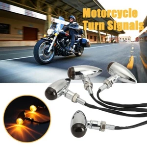 4pcs Motorcycle Bullet Turn Signal light For Kawasaki Vulcan VN 800 900 1500 160 - Picture 1 of 9