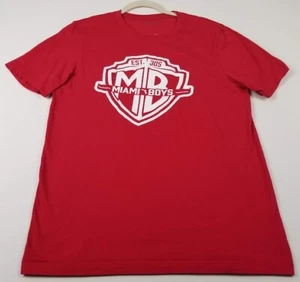 Camiseta Miami Boys Para Hombre L Grande Roja Blanca Logo Manga Corta Cuello Redondo Gráfico Camiseta - Imagen 1 de 8