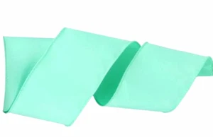 Turquoise Green/Blue 2.5" x 2 yds Solid Wired Ribbon Pastel Spring Christmas - Picture 1 of 2