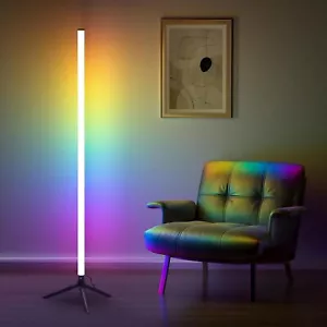 Smart RGB LED Floor Lamp & Corner Lamp with Remote Control & 16 Million Color - Picture 1 of 11