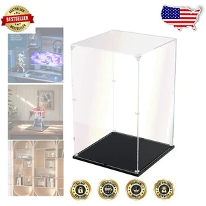 Sturdy Dust-Proof Display Case - Clear Acrylic Design for Figures 10x10x15.7 in - Picture 1 of 10