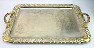 Indian Vintage Silver Polished Luxurious Tray Guest/Dry Fruit Serving. G26-99 - Imagen 1 de 10
