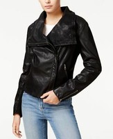 halogen zip racer leather jacket