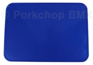 Neal Enterprises old school BMX bicycle Number Plate - RECTANGLE - BLUE - Picture 1 of 1