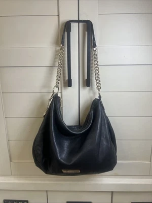 Bolso Hobo de Cuero Negro DKNY de Colección Dorado Suave Bolso de Mano Y2K Cartera Bolso de Hombro Foto 1 de 4