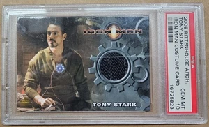 2008 Rittenhouse Iron Man - Relic - Tony Stark Shirt - Robert Downey Jr - PSA 10 - Picture 1 of 2