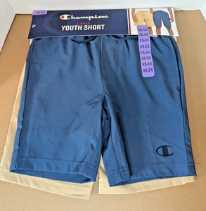 Boys Champion Blue and Tan Atletic Shorts Lightweight Fit size XS - Picture 1 of 5