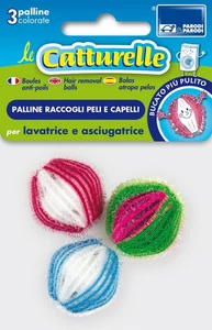 Set 3 Palline Raccogli Peli per Lavatrice E Asciugatrice, Sfere per Bucato Cattu - Foto 1 di 12