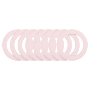 8Pcs Bague Autocollant Magnétique, Bague Adaptateur Magnétique, Rose - Photo 1 sur 8