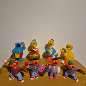Vintage 1980’s Muppets Applause Sesame Street Figures JHP Bert Ernie Elmo Cookie - Picture 1 of 5