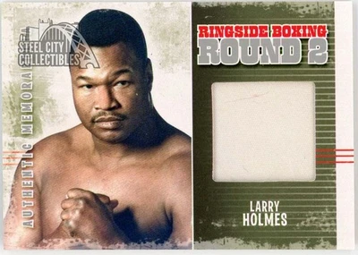 Larry Holmes 2011 ITG Ringside Boxing Silver Trunks Card #AM-50 (White) - Image 1 of 2