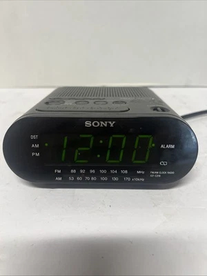 Sony ICF-C218 Dream Machine AM/FM Alarm Clock Radio Black - Tested Working - Image 1 of 3