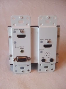 C2G 29301 HDMI+VGA+3.5 Over Single Cats Wall Plate Transmitter - Afbeelding 1 van 5