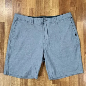 Quiksilver Amphibian Shorts Mens 36 Gray 4 Way Strech Chino Dry Flight Active - Picture 1 of 13