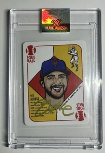2021 1951 Topps by Blake Jamieson Gold Auto Red Back 1/1 Pete Alonso #25 - Foto 1 di 3
