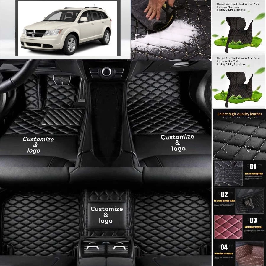 For Dodge Journey Car Floor Mats Carpets Cargo Liners Custom All Weather Foto 1 de 4