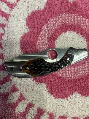 Cuchillo de kiwi Spyderco 75P hueso jigged Foto 1 de 4