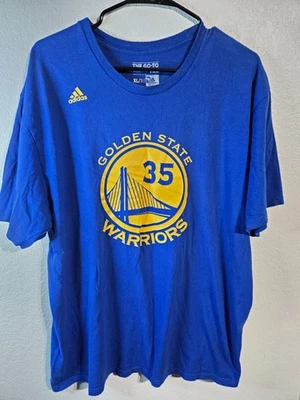 Camiseta Adidas Golden State Warriors Para Hombre Talla XL Azul #35 Durant NBA Baloncesto Foto 1 de 4